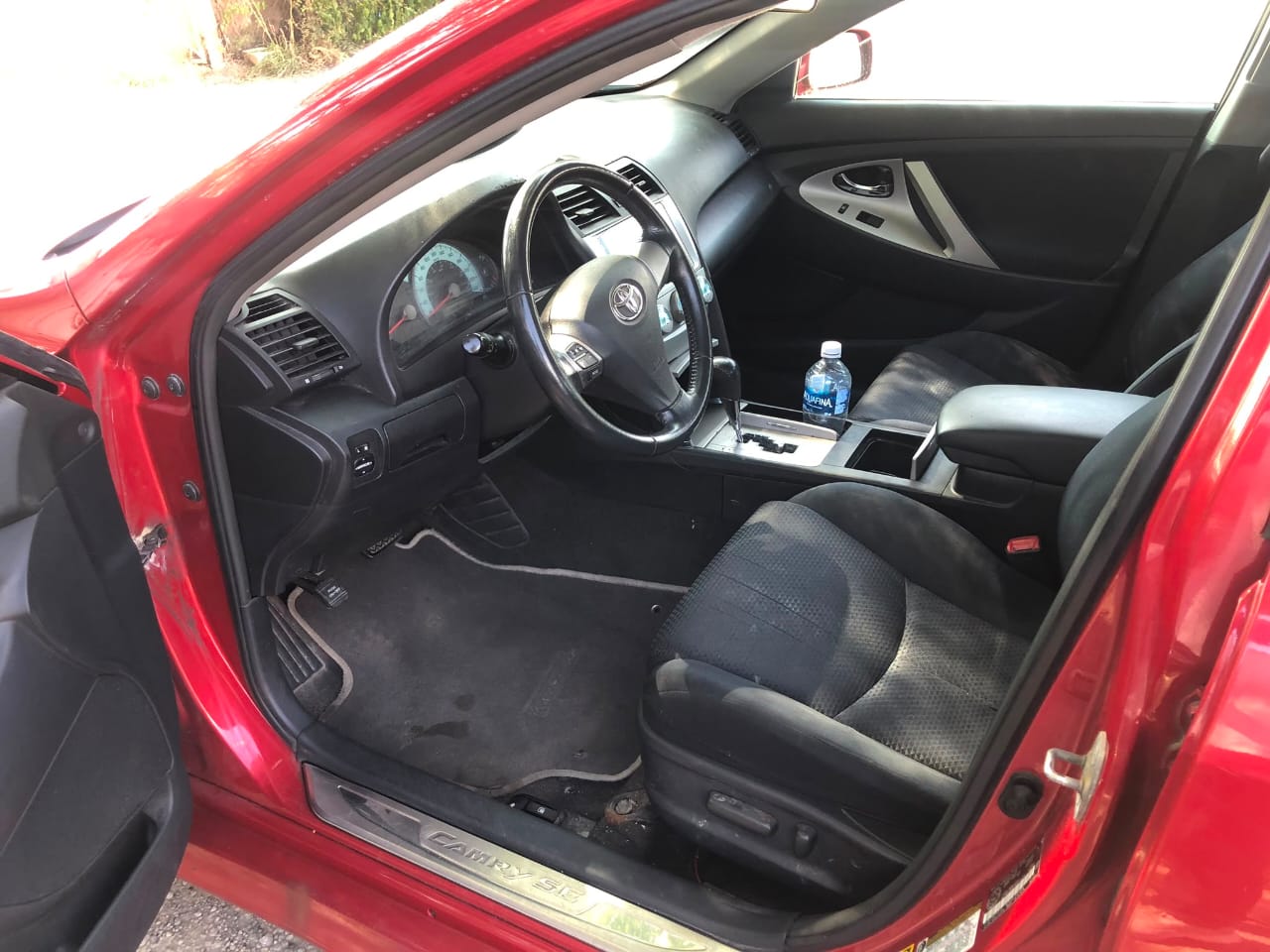 Red 2008 Toyota Camry side view